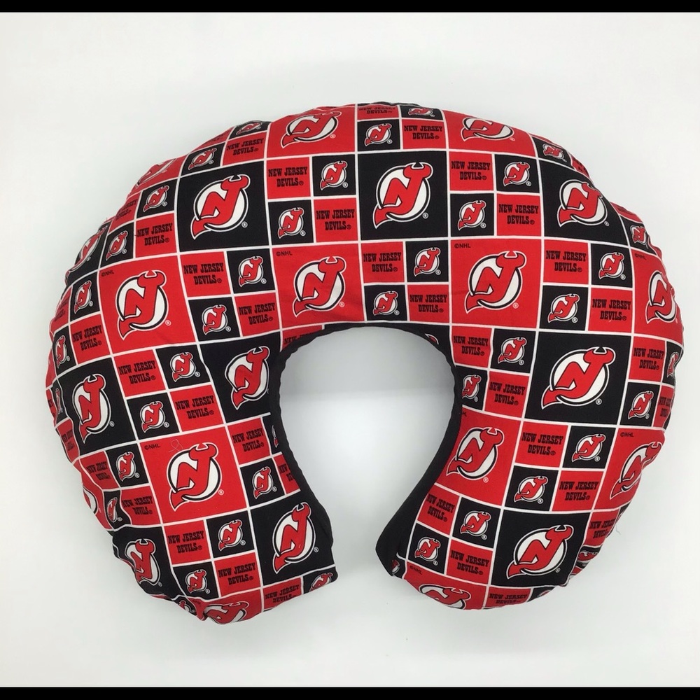 NJ Devils Print Boppy Nursing Pillow Slipcover